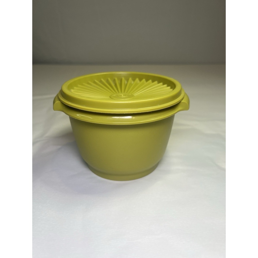 Avocado Tupperware Servalier‎ Storage Bowl 886-21 & Matching Lid